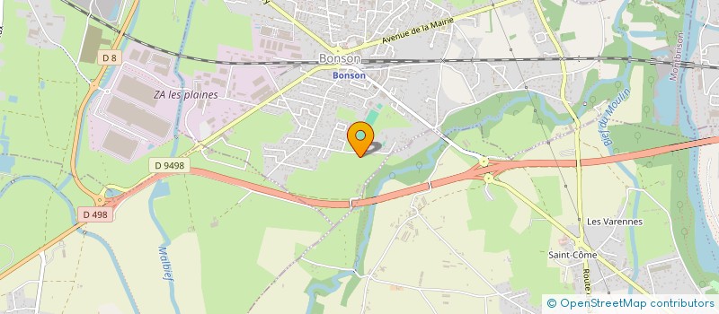 localisation de l'entreprise O.I.L.  BONSON