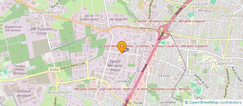 localisation de l'entreprise O.IKA CONSTRUCTION  MERIGNAC