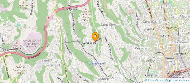 localisation de l'entreprise O INVESTISSEMENTS à NICE
