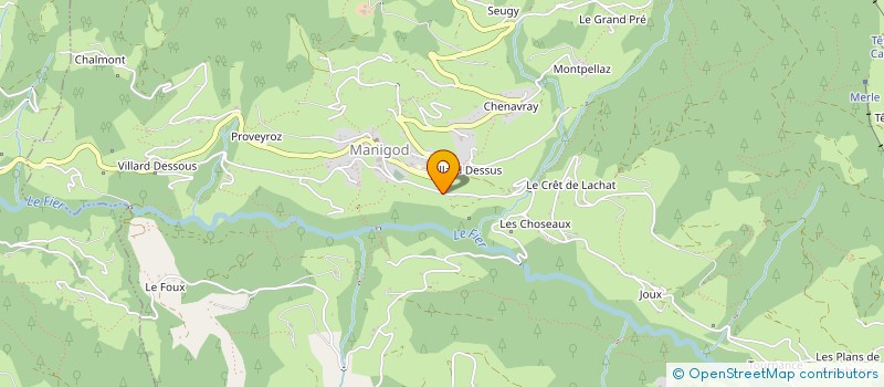 localisation de l'entreprise O J A  MANIGOD