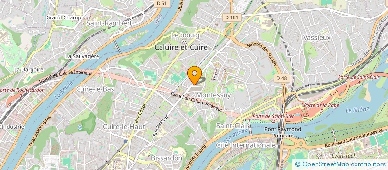 localisation de l'entreprise O.J.M à CALUIRE-ET-CUIRE