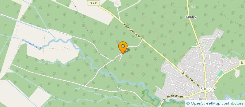 localisation de l'entreprise O J P F  SAUCATS
