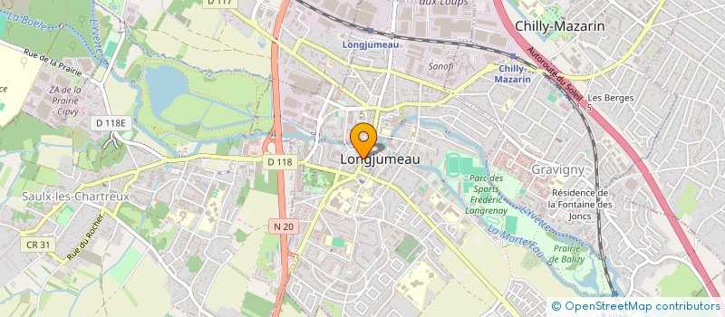 localisation de l'entreprise O JAP THAI 114 à LONGJUMEAU