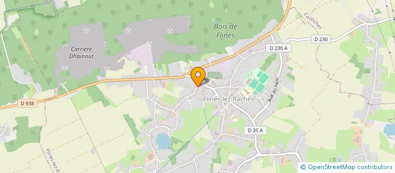 localisation de l'entreprise O JARDIN DES SENS  FLINES-LEZ-RACHES