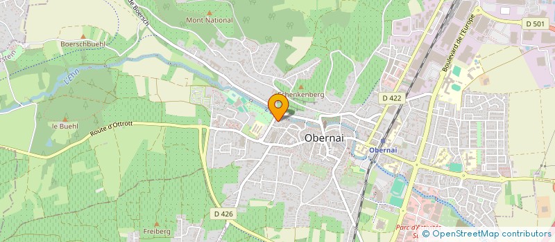 localisation de l'entreprise O'JARDIN-LES JARDINS PARTAGES D'OBERNAI  OBERNAI