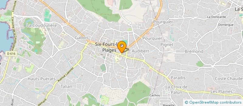 localisation de l'entreprise O JARDIN MERVEILLEUX à SIX-FOURS-LES-PLAGES