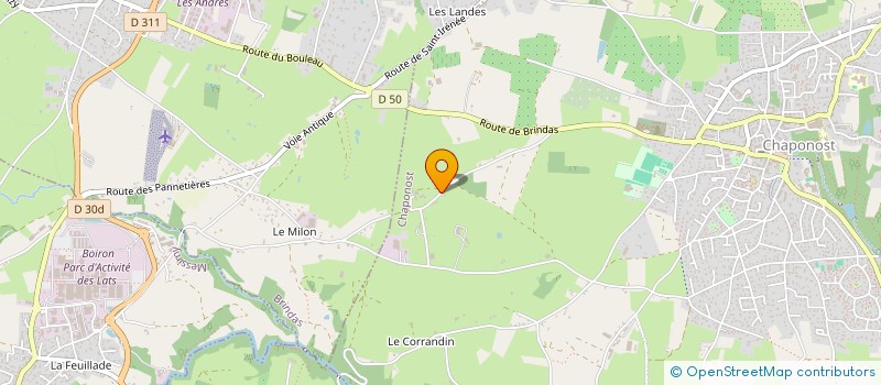 localisation de l'entreprise O JARDINS  CHAPONOST