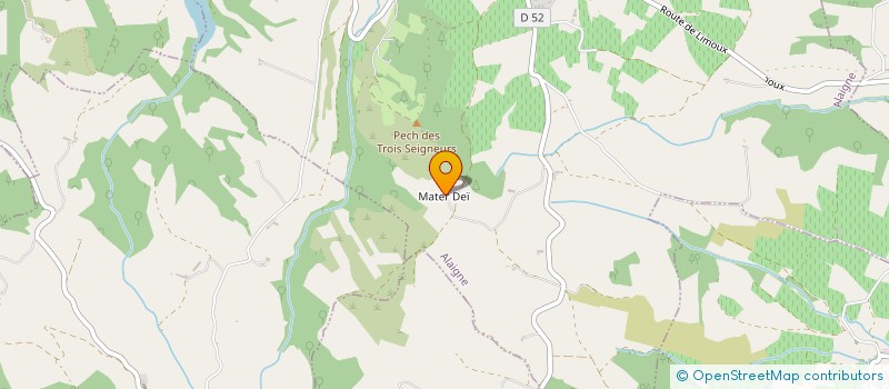 localisation de l'entreprise O JARDINS DE MATER DEI  ALAIGNE