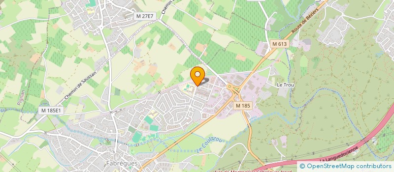 localisation de l'entreprise O' JAZZDANCE  FABREGUES