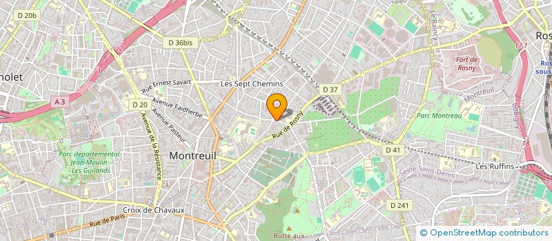 localisation de l'entreprise O JEUX à MONTREUIL