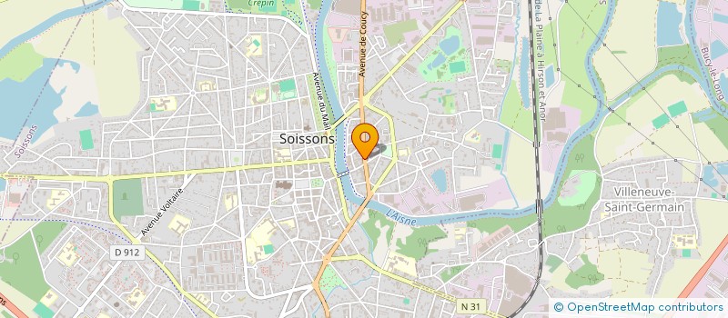localisation de l'entreprise O K CARRELAGES à SOISSONS
