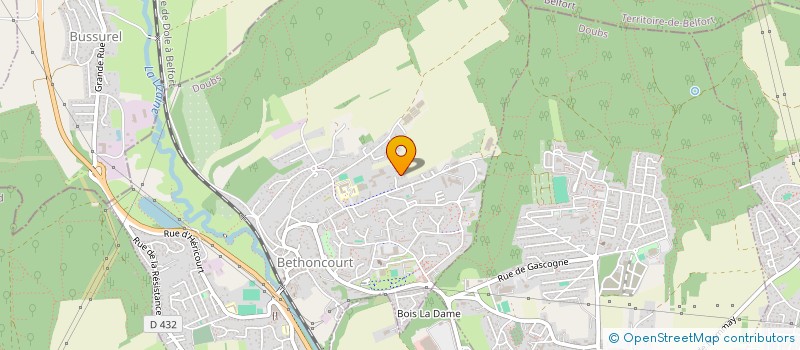 localisation de l'entreprise O.K. CONSTRUCTION  BETHONCOURT