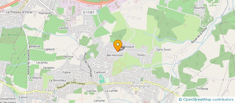 localisation de l'entreprise O.K DU GRAND VALY  POMPIGNAC