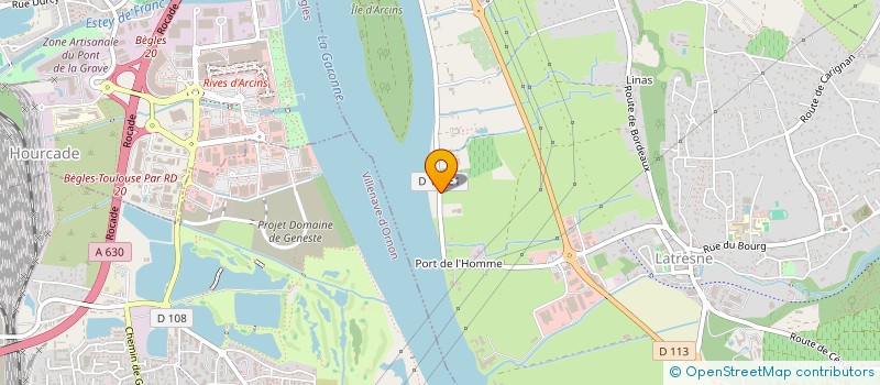 localisation de l'entreprise O.K.I.  LATRESNE