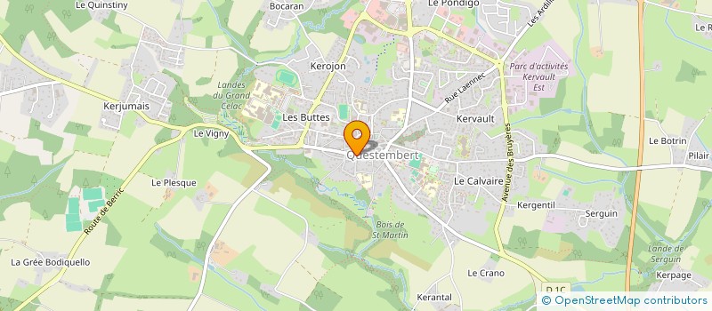 localisation de l'entreprise O.K.L  QUESTEMBERT