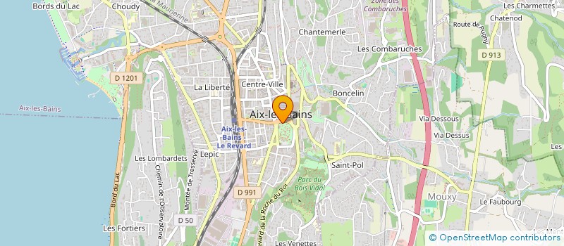 localisation de l'entreprise O KIOSK LA JEUNESSE AIXOISE (OKJA) à AIX-LES-BAINS