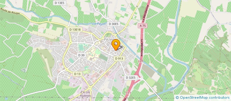 localisation de l'entreprise O KISS PRODUCTION à PEZENAS