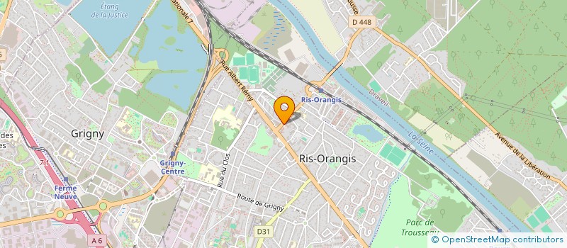 localisation de l'entreprise O'KORNERS à RIS-ORANGIS