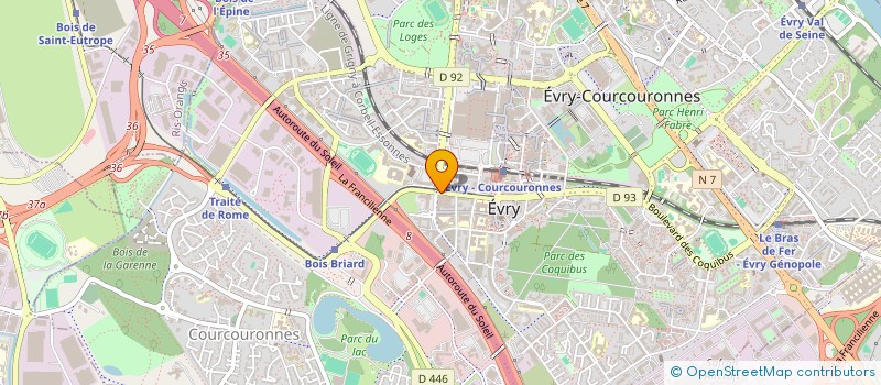 localisation de l'entreprise O KROUSTY  EVRY-COURCOURONNES