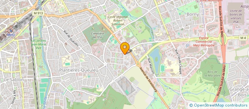 localisation de l'entreprise O&L  METZ