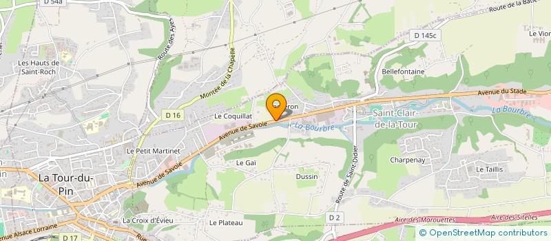 localisation de l'entreprise O.L.D. HOLDING  SAINT-CLAIR-DE-LA-TOUR