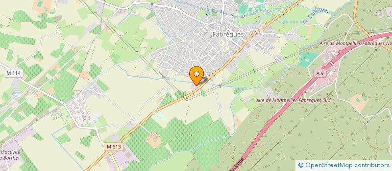 localisation de l'entreprise O.L.F.A  FABREGUES