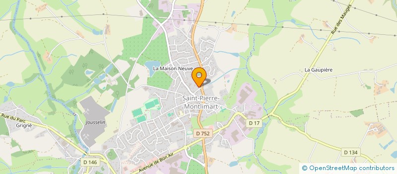 localisation de l'entreprise O.L FOUCHE à MONTREVAULT-SUR-EVRE