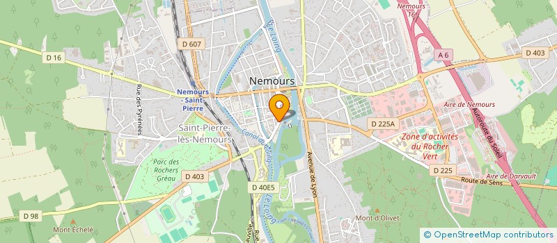 localisation de l'entreprise O'LA VACHE  NEMOURS