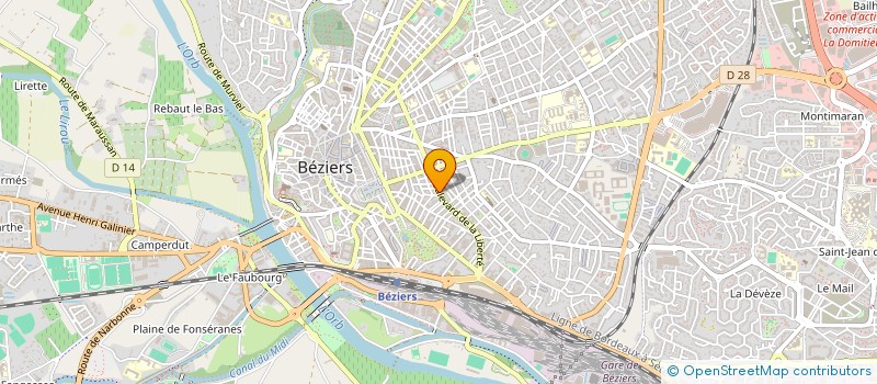 localisation de l'entreprise O'LAO'S à BEZIERS
