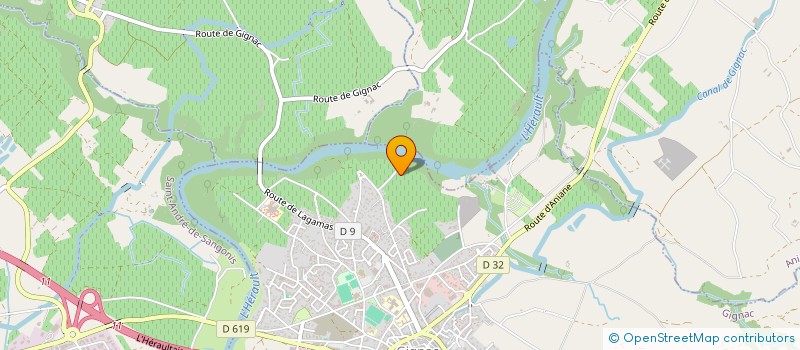 localisation de l'entreprise O'LASER  GIGNAC