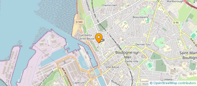 localisation de l'entreprise O.LATTAIGNANT à BOULOGNE-SUR-MER