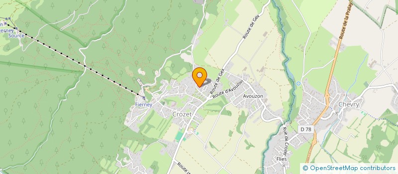 localisation de l'entreprise O'LAVIN  CROZET