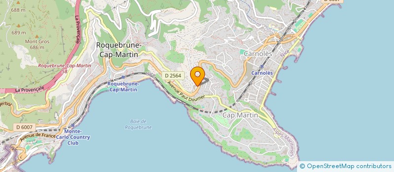 localisation de l'entreprise O'LAVOIR à ROQUEBRUNE-CAP-MARTIN