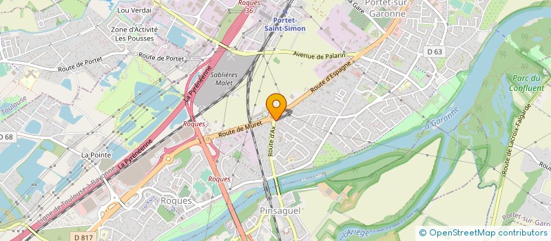 localisation de l'entreprise O LES VINS  PORTET-SUR-GARONNE