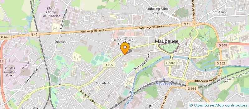 localisation de l'entreprise O'LIL PAINS à MAUBEUGE
