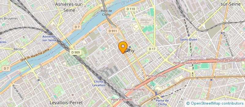 localisation de l'entreprise O'LIMPID à CLICHY