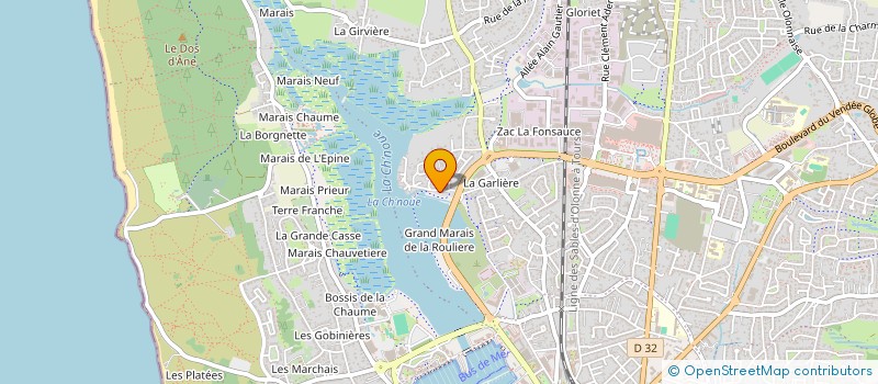 localisation de l'entreprise O'LONNE à LES SABLES-D'OLONNE