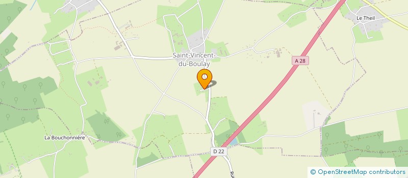 localisation de l'entreprise O LUMINESSENCE BIEN ETRE  SAINT-VINCENT-DU-BOULAY