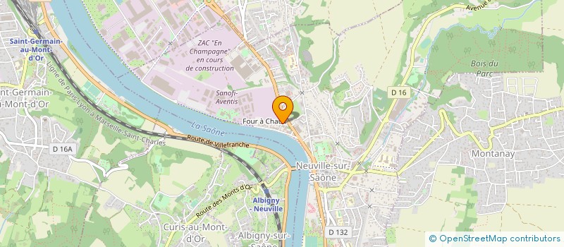 localisation de l'entreprise O LUSITANO à NEUVILLE-SUR-SAONE