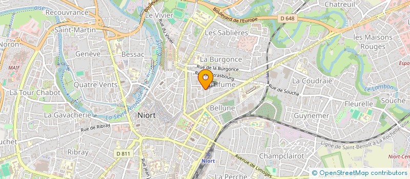localisation de l'entreprise O'LYMPE  NIORT