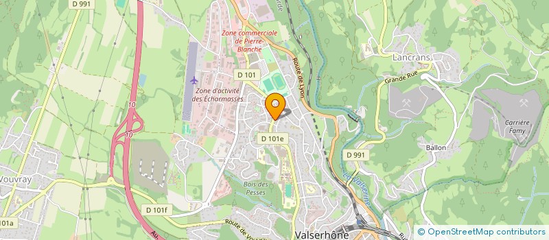 localisation de l'entreprise O.M à VALSERHONE