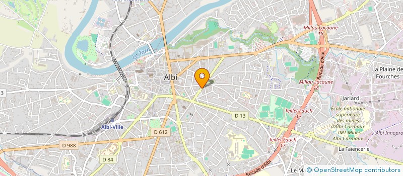 localisation de l'entreprise O.M.A à ALBI