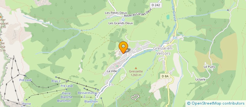 localisation de l'entreprise O.M.A.  GRESSE-EN-VERCORS