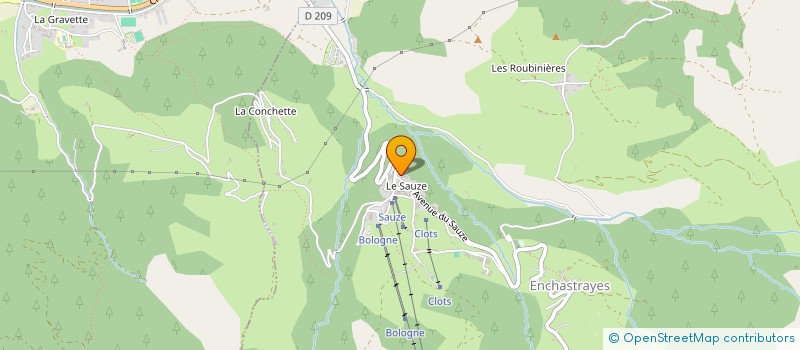localisation de l'entreprise O.M.A. SKISPORTS à ENCHASTRAYES