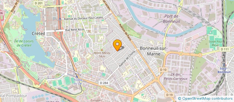 localisation de l'entreprise O.M.B CONSULTING  BONNEUIL-SUR-MARNE