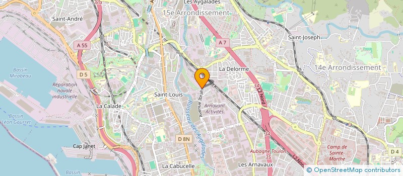 localisation de l'entreprise O M CONSTRUCTIONS à MARSEILLE 15EME