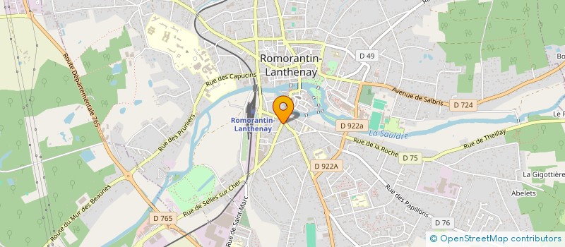 localisation de l'entreprise O.M. HAJAR  ROMORANTIN-LANTHENAY