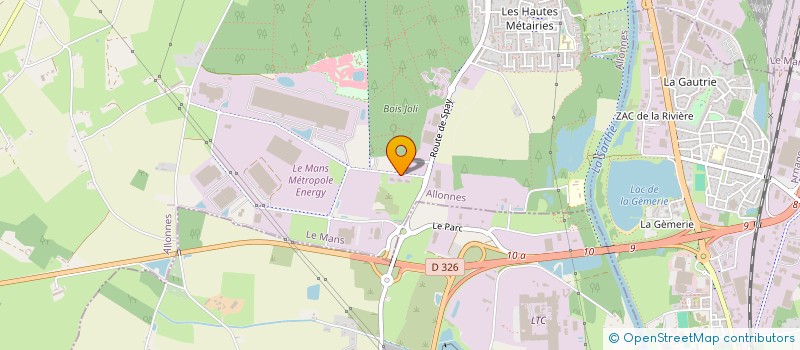 localisation de l'entreprise O.M.I.  ALLONNES