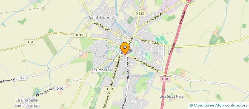 localisation de l'entreprise O M P A à VATAN