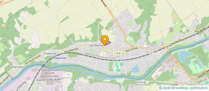 localisation de l'entreprise O.M.R. ORGANISATION MAISONS RETRAITE  AUVERS-SUR-OISE